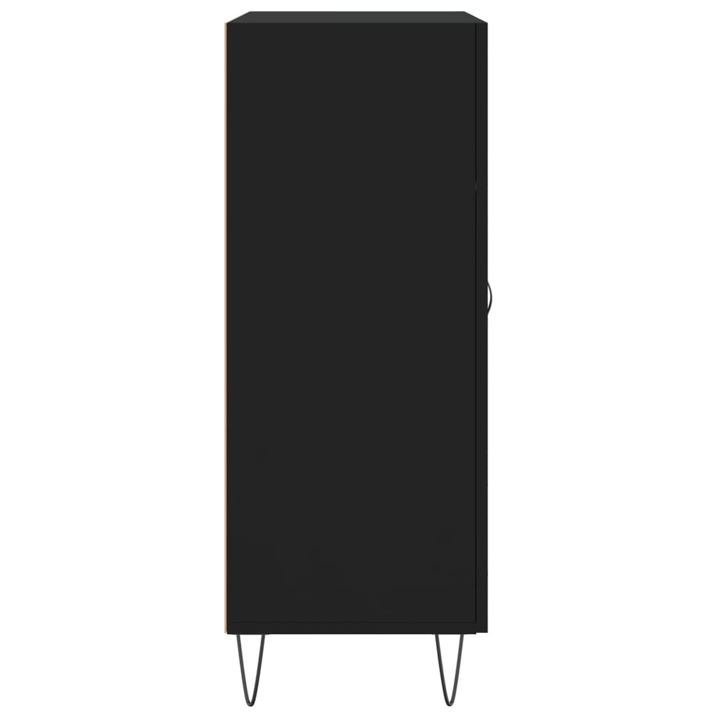 vidaXL Servantă, negru, 69,5x34x90 cm, lemn compozit vidaXL Servantă, negru, 69,5x34x90 cm, lemn compozit