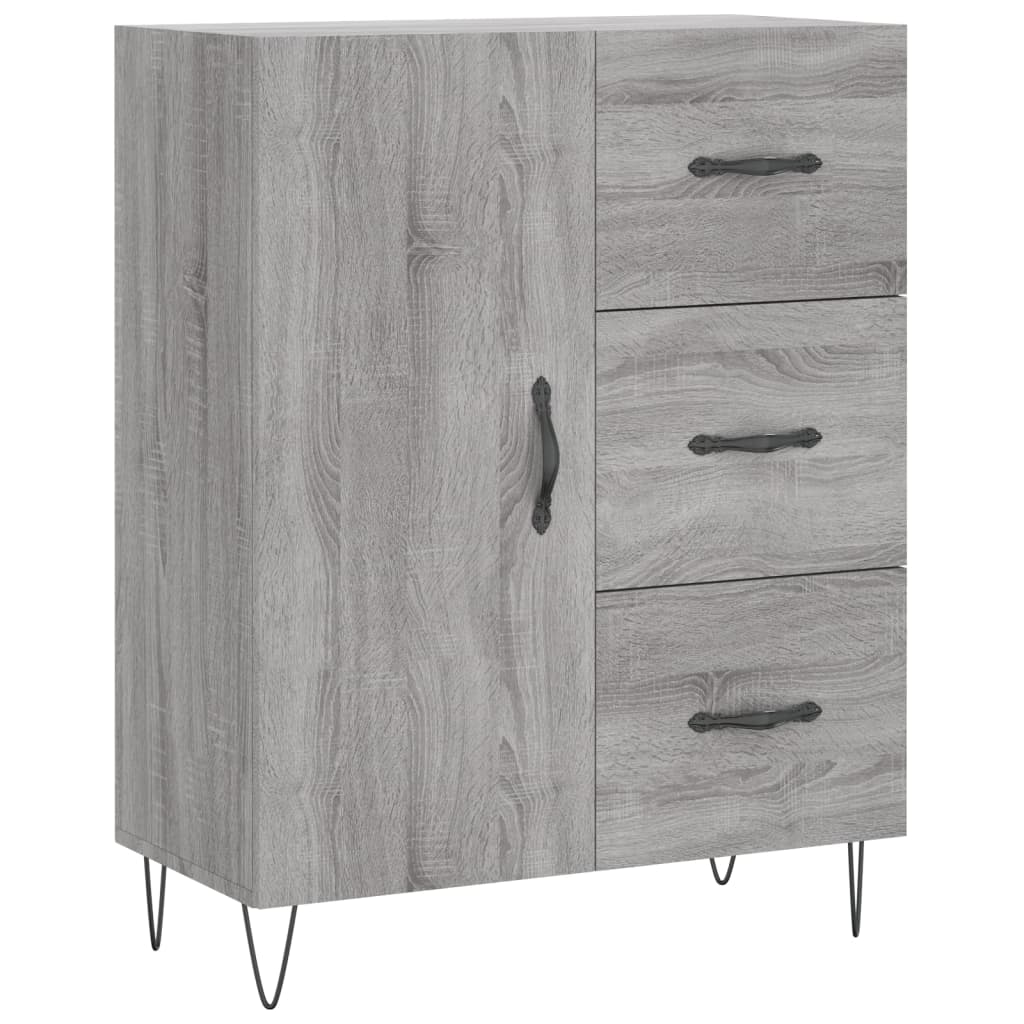 vidaXL Servantă, gri sonoma, 69,5x34x90 cm, lemn compozit vidaXL Servantă, gri sonoma, 69,5x34x90 cm, lemn compozit
