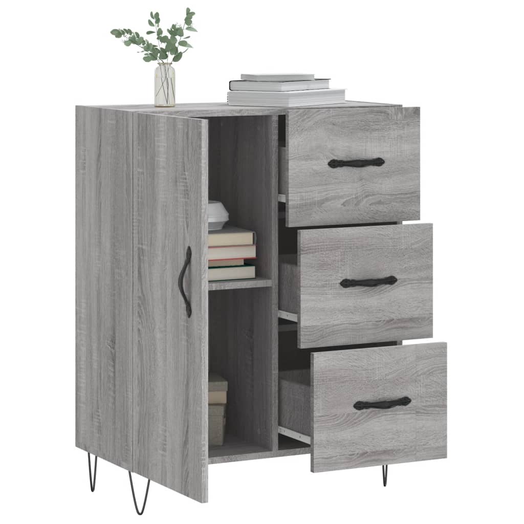 vidaXL Servantă, gri sonoma, 69,5x34x90 cm, lemn compozit vidaXL Servantă, gri sonoma, 69,5x34x90 cm, lemn compozit