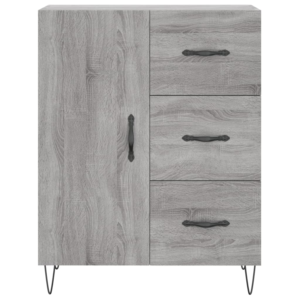 vidaXL Servantă, gri sonoma, 69,5x34x90 cm, lemn compozit vidaXL Servantă, gri sonoma, 69,5x34x90 cm, lemn compozit