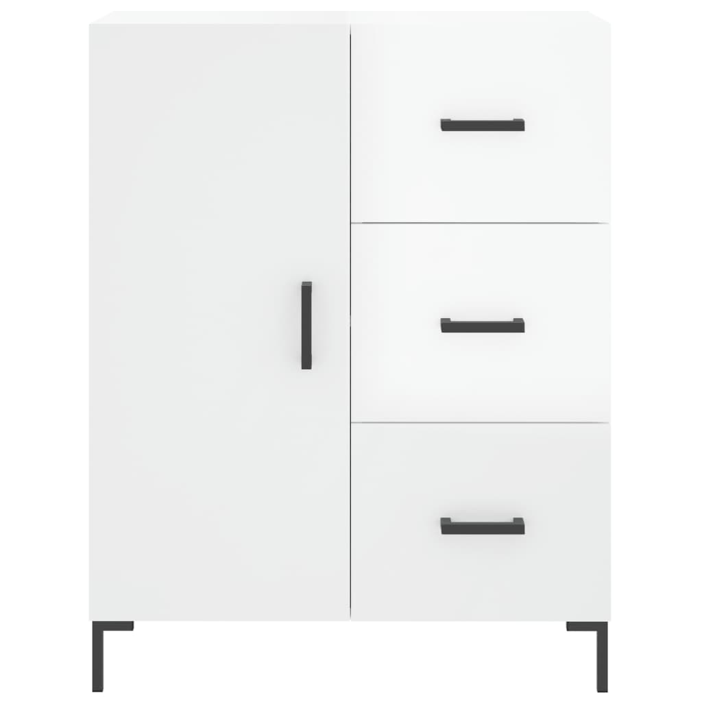 vidaXL Servantă, alb extralucios, 69,5x34x90 cm, lemn compozit vidaXL Servantă, alb extralucios, 69,5x34x90 cm, lemn compozit