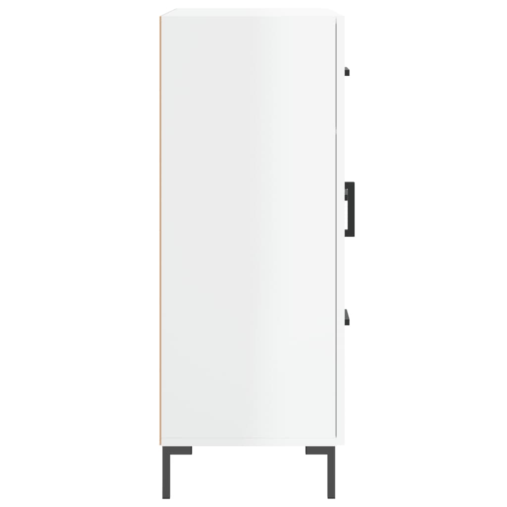 vidaXL Servantă, alb extralucios, 69,5x34x90 cm, lemn compozit vidaXL Servantă, alb extralucios, 69,5x34x90 cm, lemn compozit