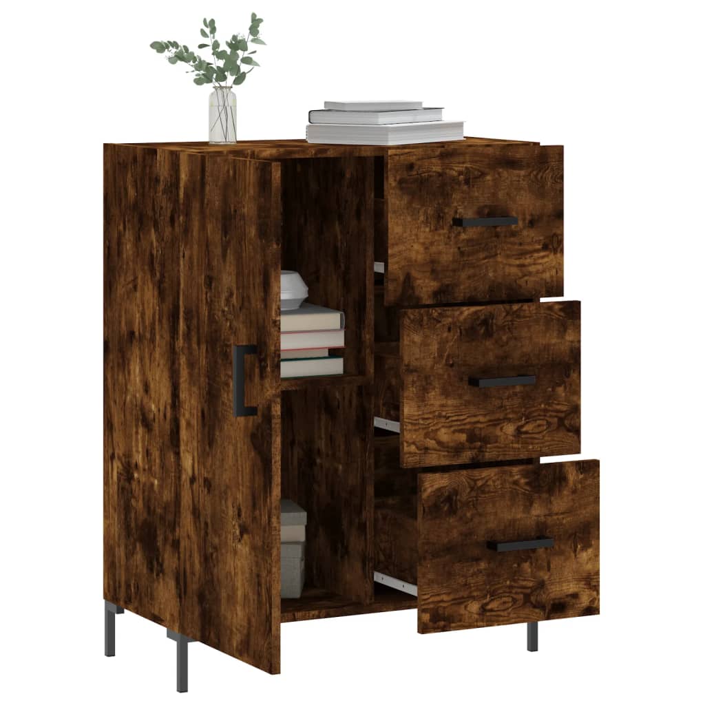 vidaXL Servantă, stejar fumuriu, 69,5x34x90 cm, lemn compozit vidaXL Servantă, stejar fumuriu, 69,5x34x90 cm, lemn compozit