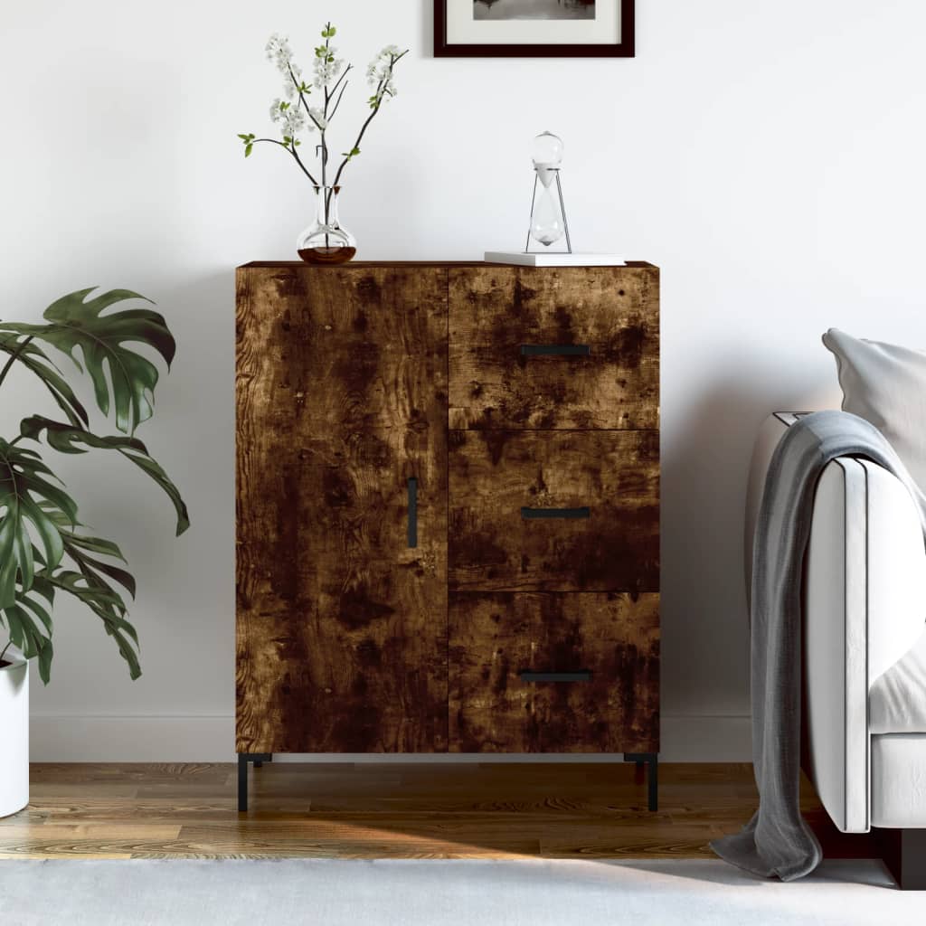 vidaXL Servantă, stejar fumuriu, 69,5x34x90 cm, lemn compozit vidaXL Servantă, stejar fumuriu, 69,5x34x90 cm, lemn compozit