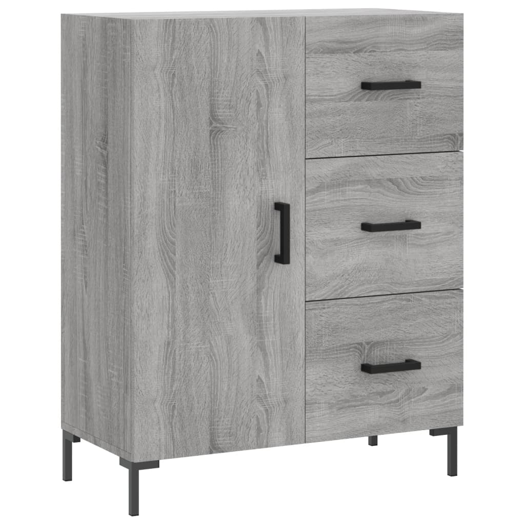 vidaXL Servantă, gri sonoma, 69,5x34x90 cm, lemn compozit