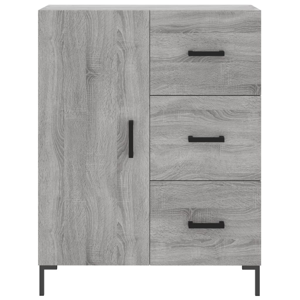 vidaXL Servantă, gri sonoma, 69,5x34x90 cm, lemn compozit