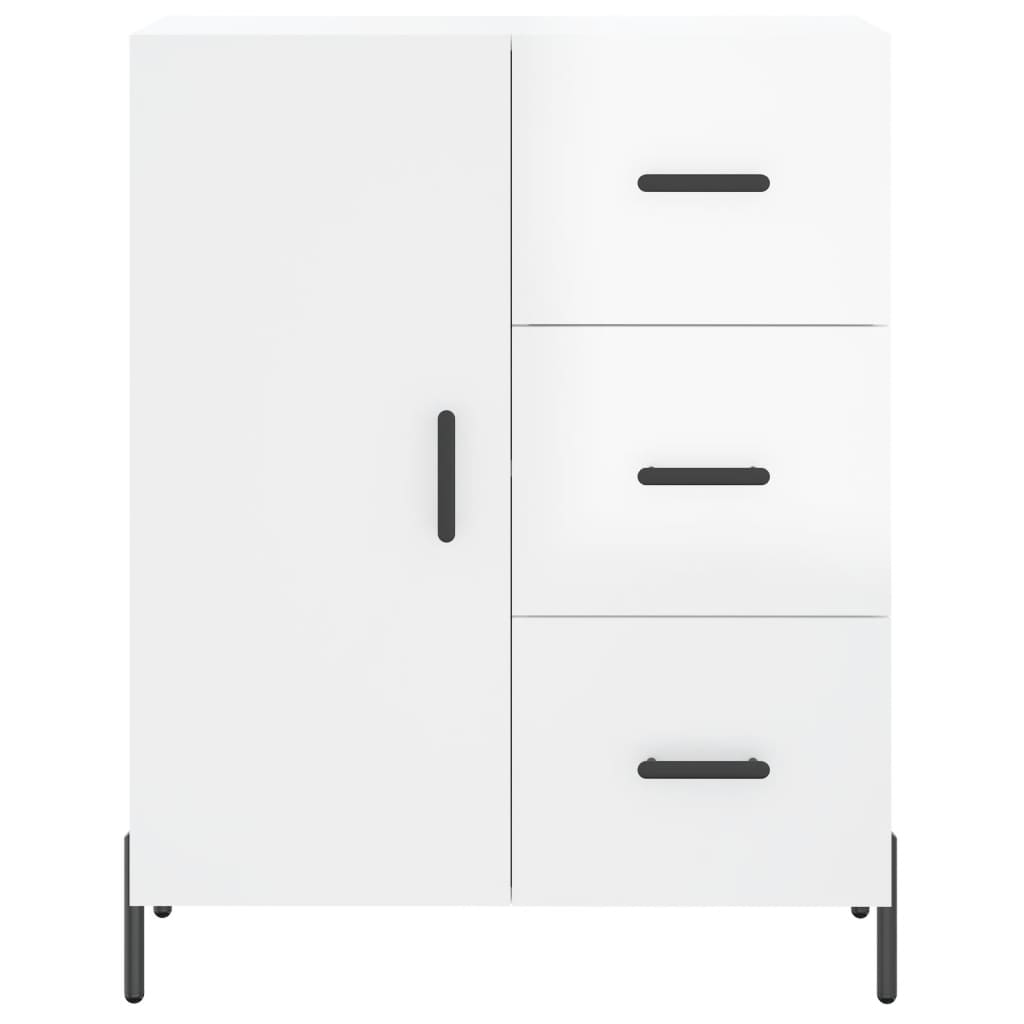vidaXL Servantă, alb extralucios, 69,5x34x90 cm, lemn compozit vidaXL Servantă, alb extralucios, 69,5x34x90 cm, lemn compozit