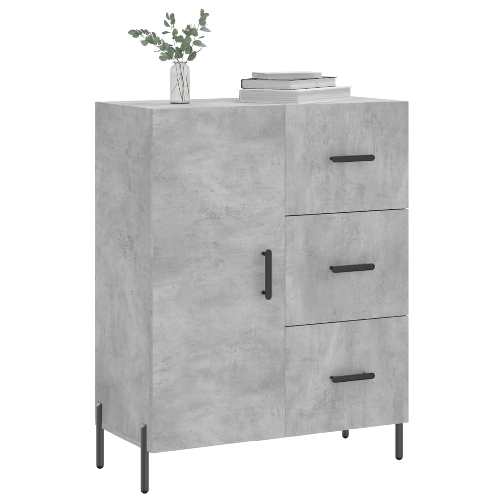vidaXL Servantă, gri beton, 69,5x34x90 cm, lemn compozit vidaXL Servantă, gri beton, 69,5x34x90 cm, lemn compozit