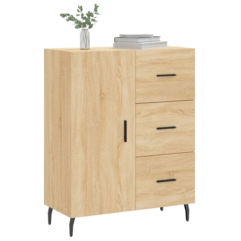 vidaXL Servantă, stejar sonoma, 69,5x34x90 cm, lemn compozit