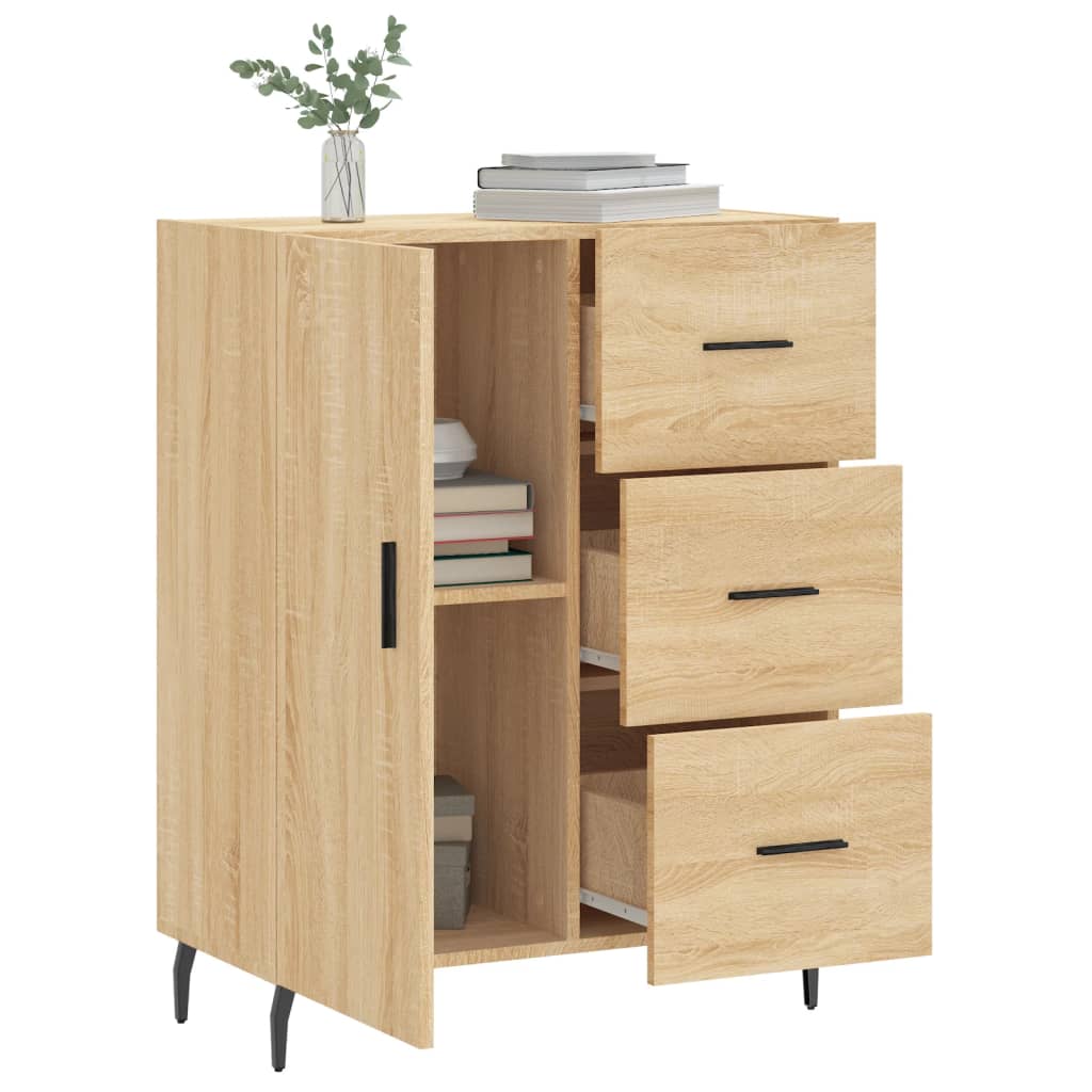 vidaXL Servantă, stejar sonoma, 69,5x34x90 cm, lemn compozit