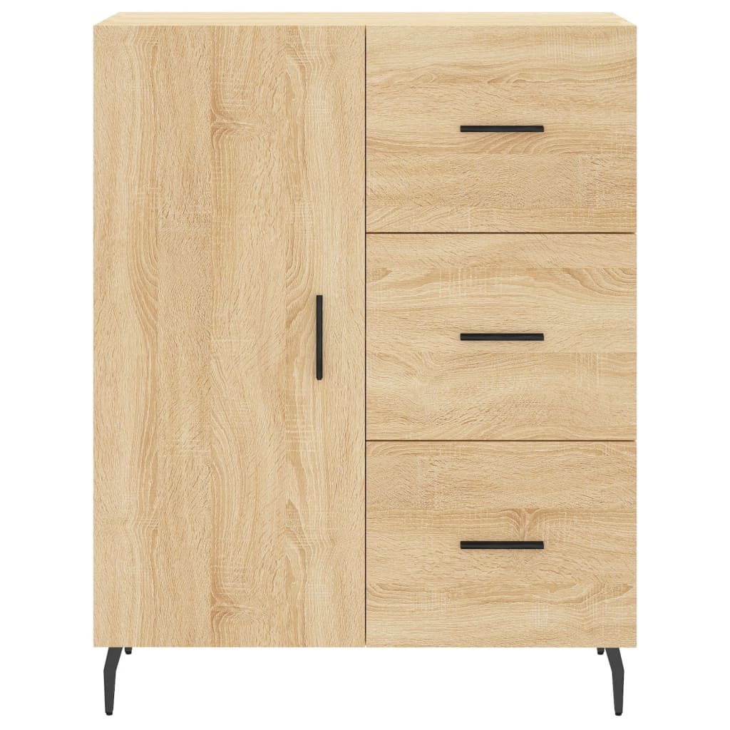 vidaXL Servantă, stejar sonoma, 69,5x34x90 cm, lemn compozit