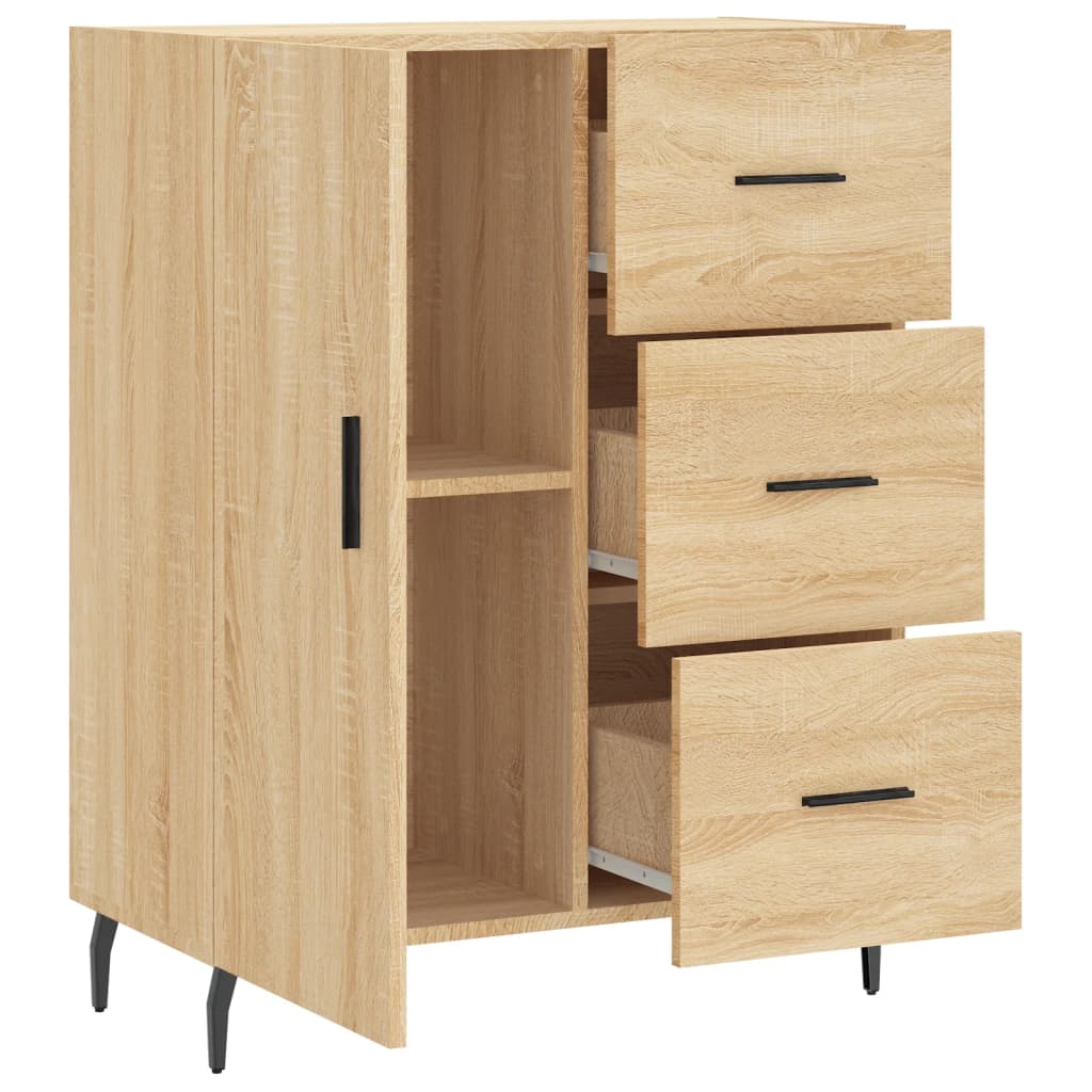 vidaXL Servantă, stejar sonoma, 69,5x34x90 cm, lemn compozit