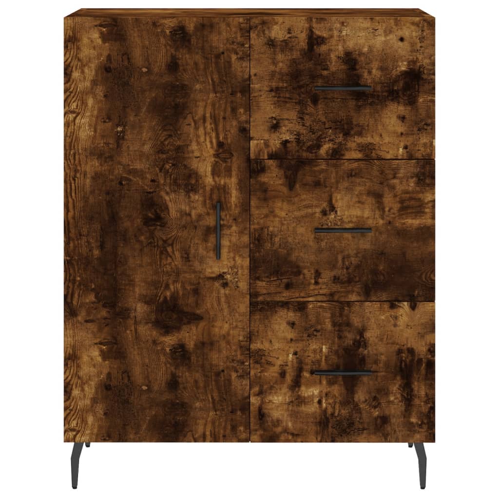 vidaXL Servantă, stejar fumuriu, 69,5x34x90 cm, lemn compozit