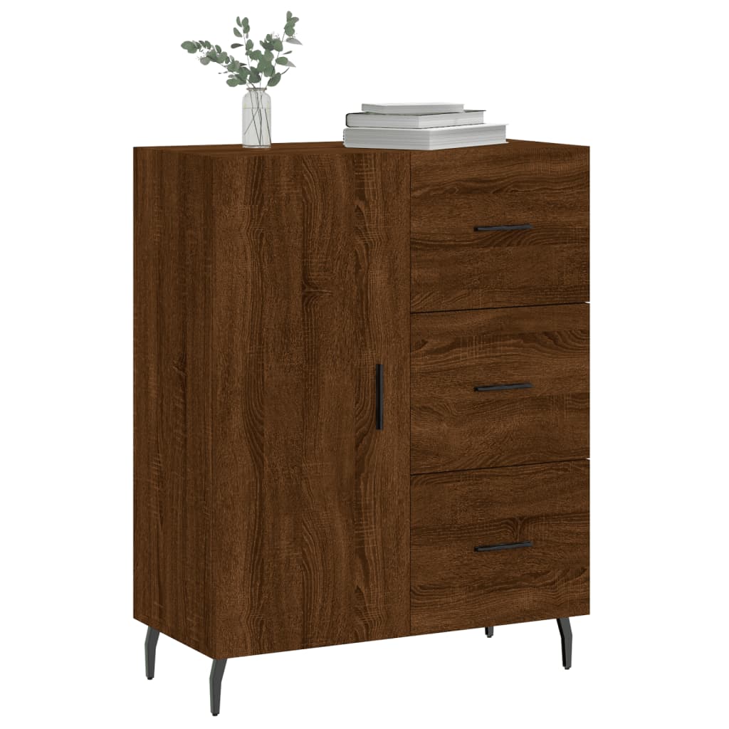 vidaXL Servantă, stejar maro, 69,5x34x90 cm, lemn prelucrat