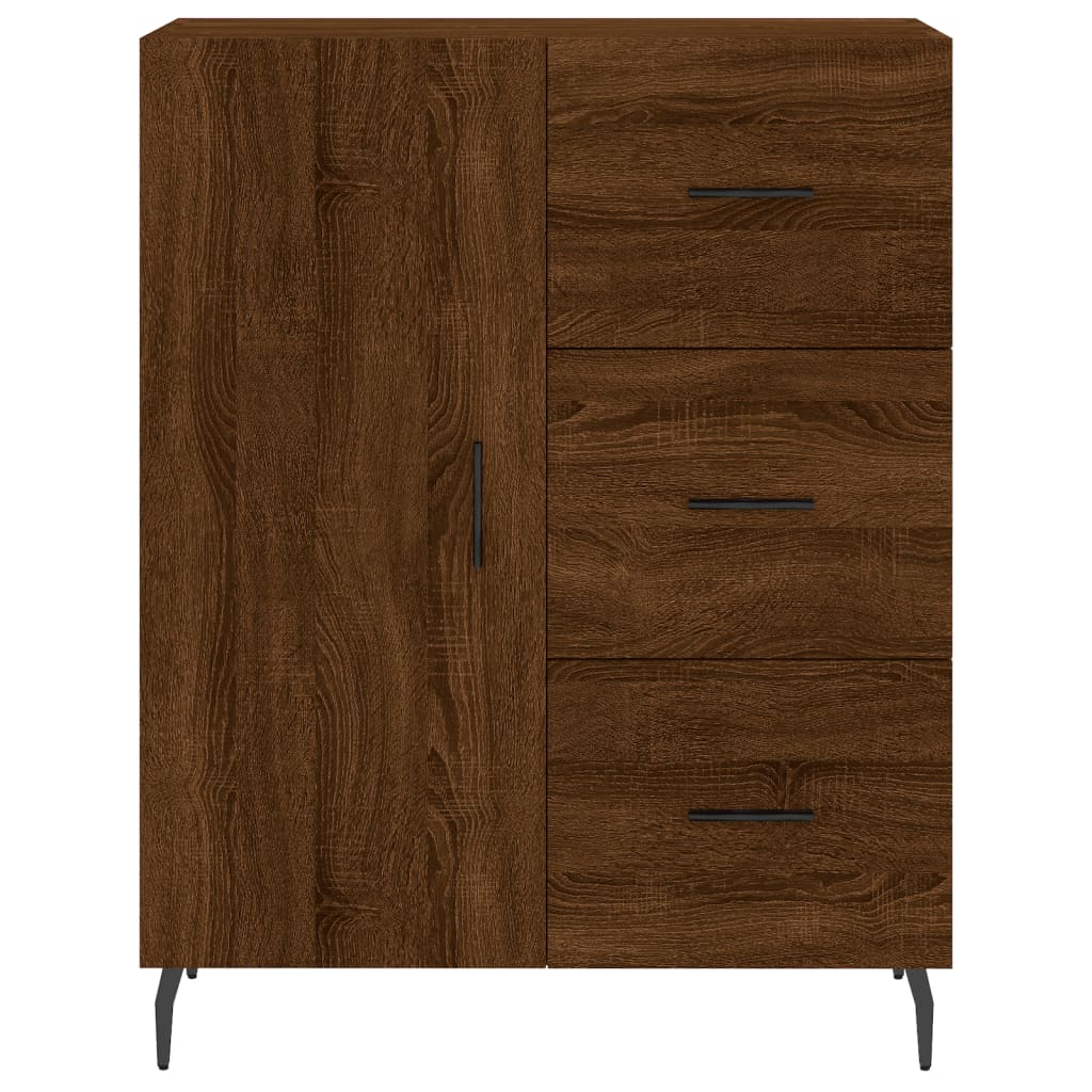 vidaXL Servantă, stejar maro, 69,5x34x90 cm, lemn prelucrat