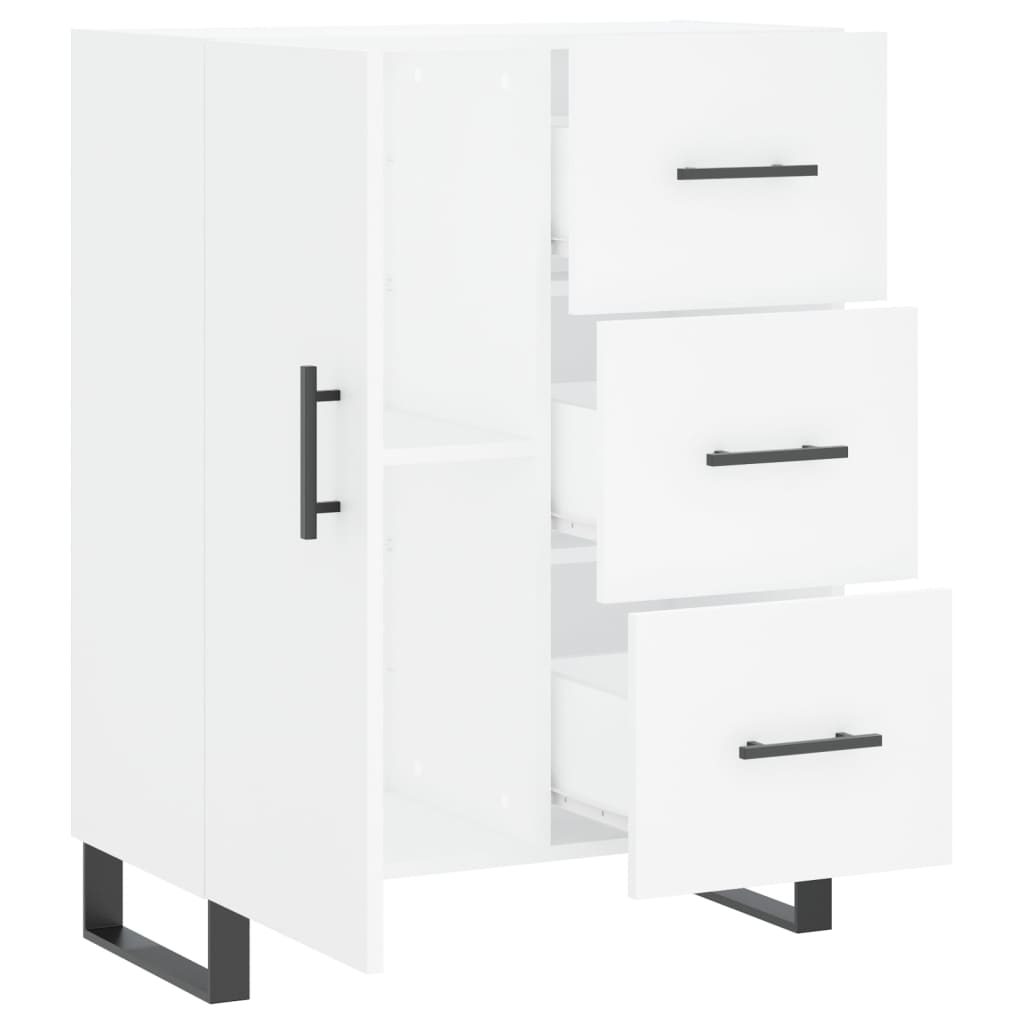 vidaXL Servantă, alb, 69,5x34x90 cm, lemn compozit