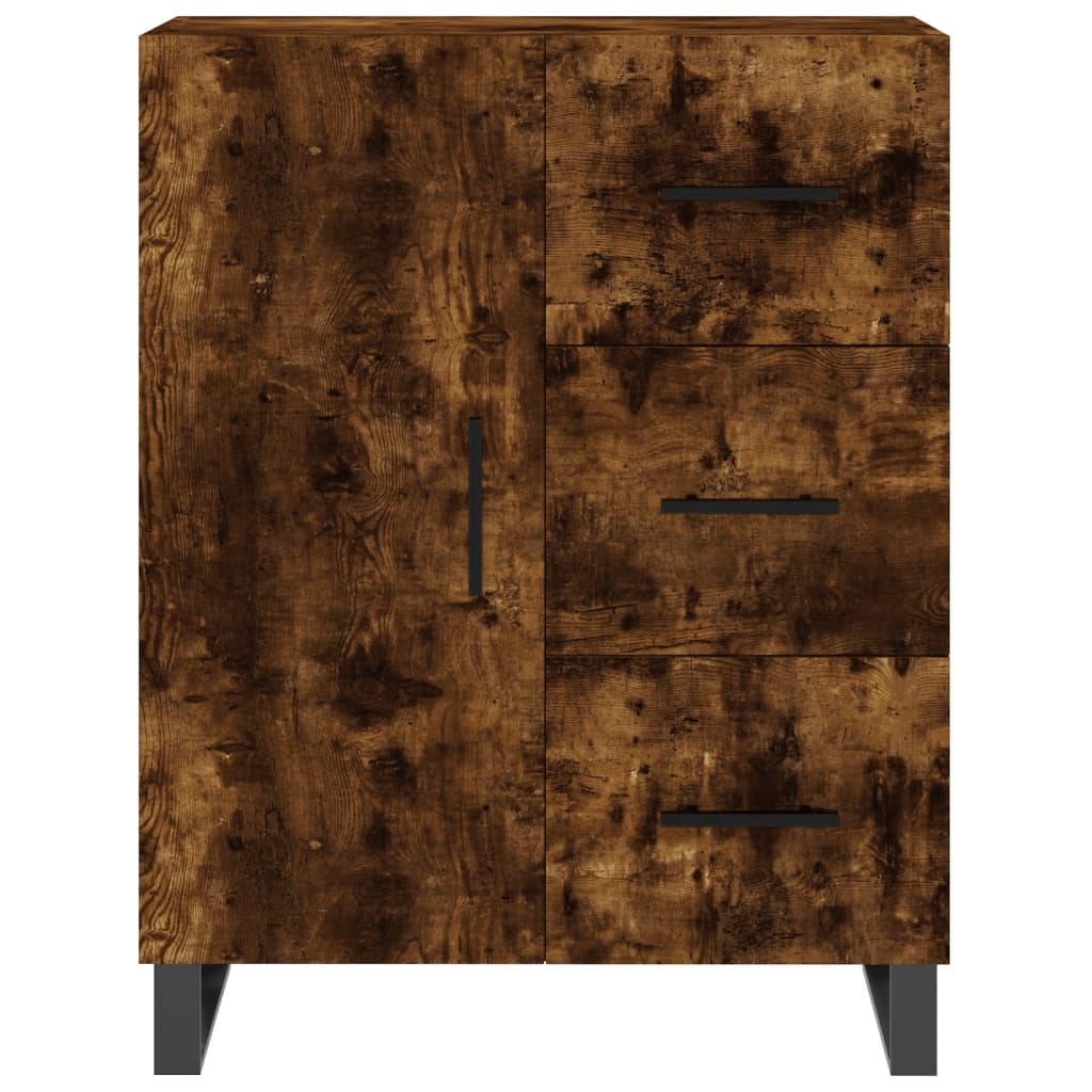 vidaXL Servantă, stejar fumuriu, 69,5x34x90 cm, lemn compozit