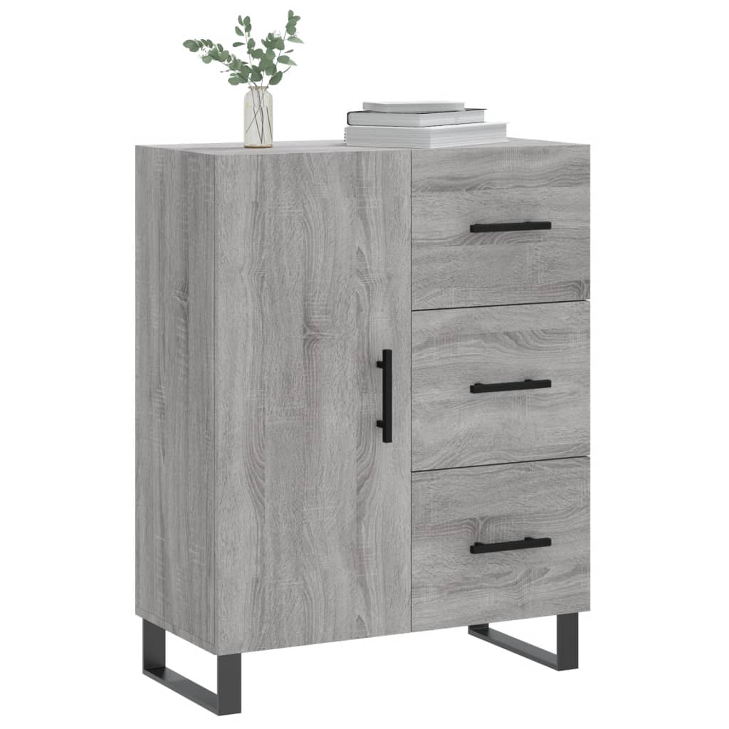 vidaXL Servantă, gri sonoma, 69,5x34x90 cm, lemn compozit vidaXL Servantă, gri sonoma, 69,5x34x90 cm, lemn compozit