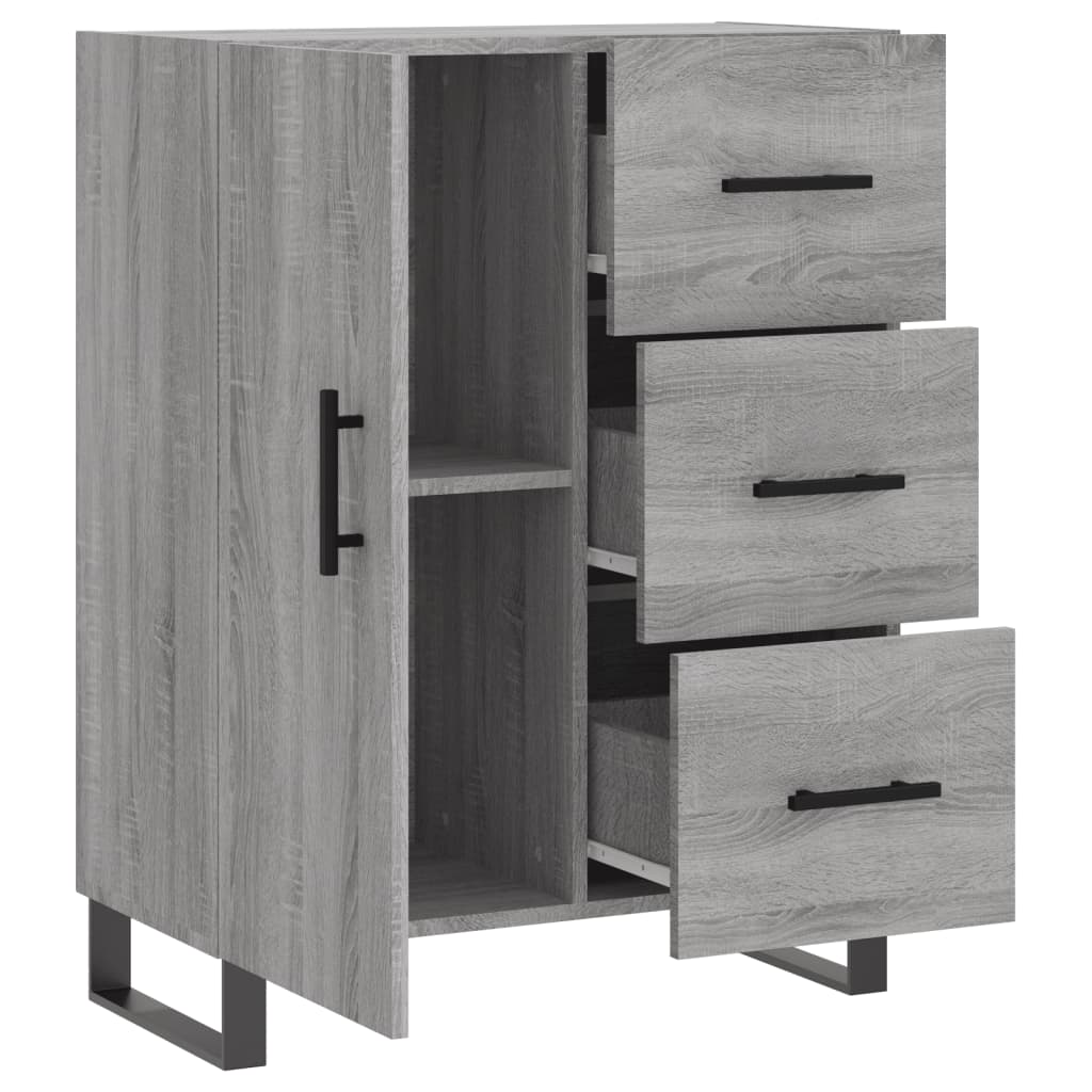 vidaXL Servantă, gri sonoma, 69,5x34x90 cm, lemn compozit vidaXL Servantă, gri sonoma, 69,5x34x90 cm, lemn compozit