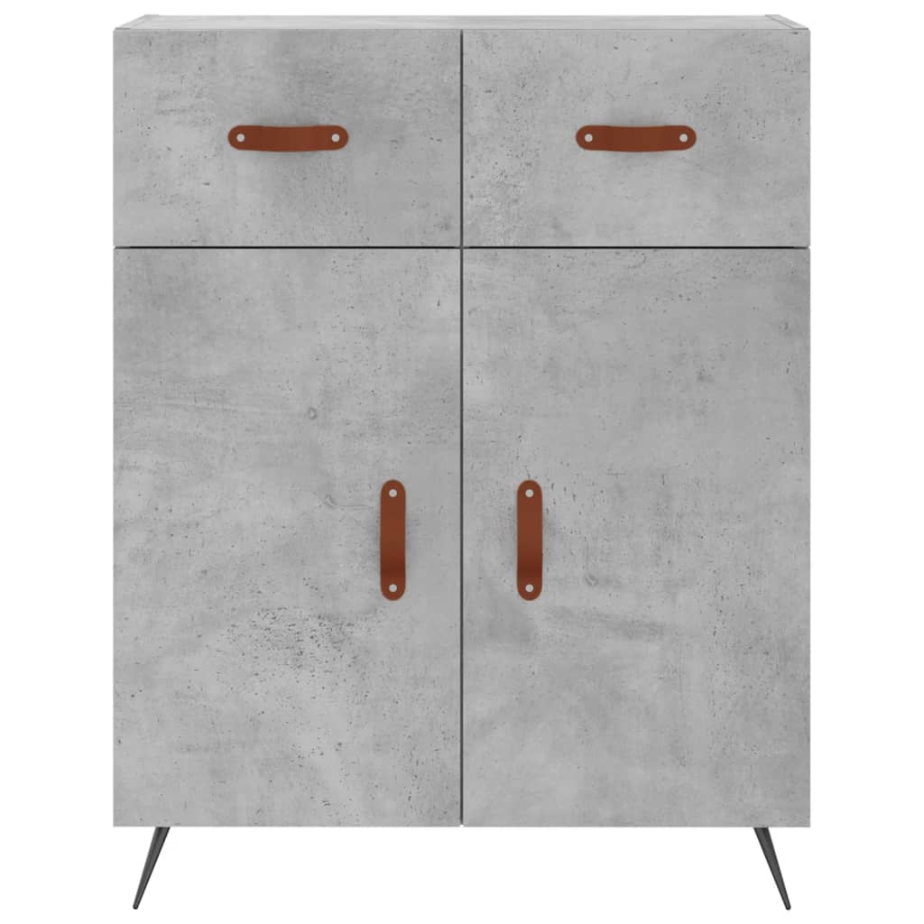 vidaXL Dulap, gri beton, 69,5x34x90 cm, lemn compozit