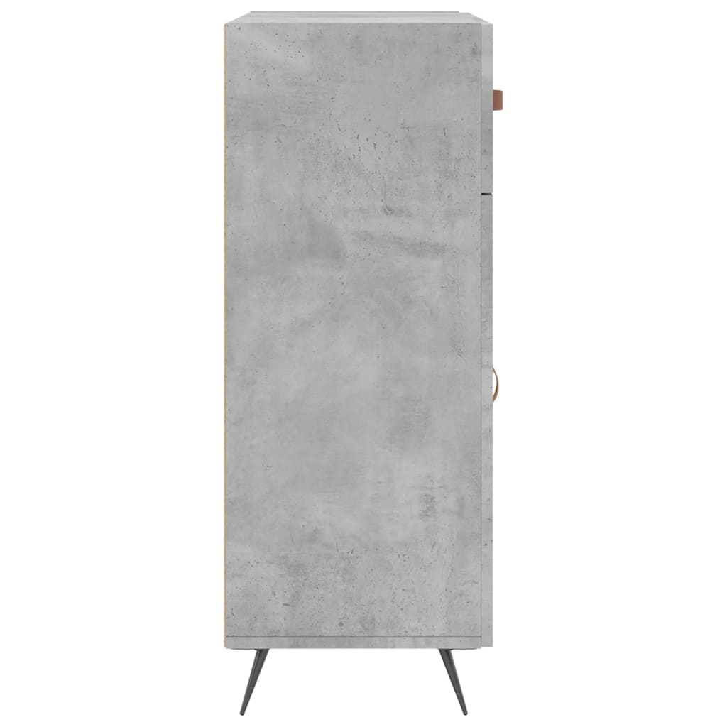 vidaXL Dulap, gri beton, 69,5x34x90 cm, lemn compozit