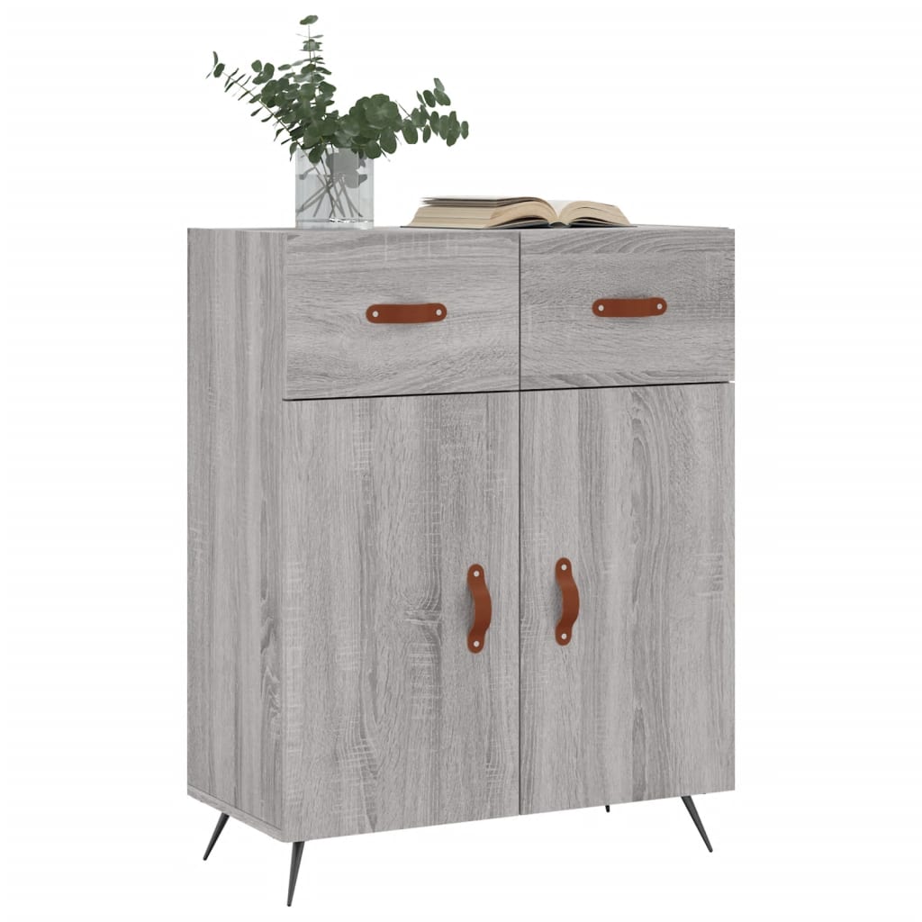 vidaXL Dulap, gri sonoma, 69,5x34x90 cm, lemn compozit vidaXL Dulap, gri sonoma, 69,5x34x90 cm, lemn compozit