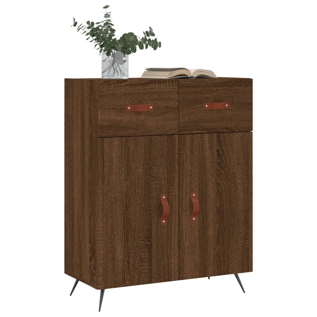 vidaXL Dulap, stejar maro, 69,5x34x90 cm, lemn prelucrat