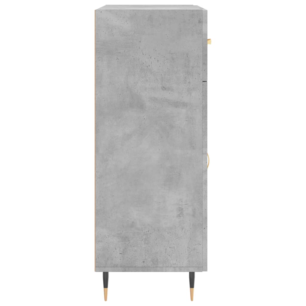 vidaXL Dulap, gri beton, 69,5x34x90 cm, lemn compozit