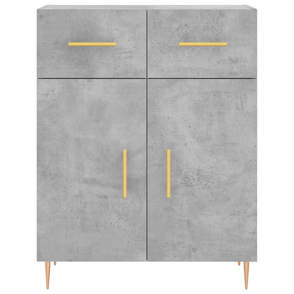 vidaXL Dulap, gri beton, 69,5x34x90 cm, lemn compozit