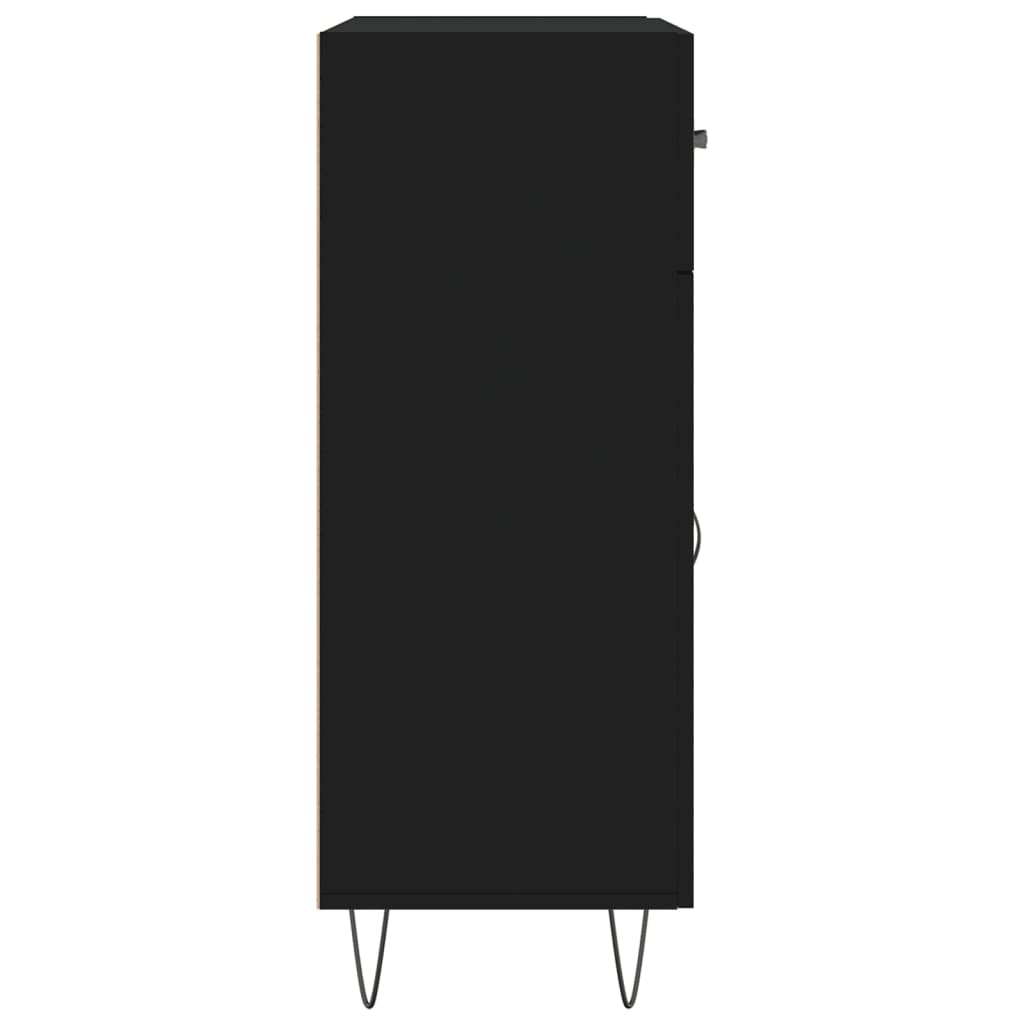 vidaXL Dulap, negru, 69,5x34x90 cm, lemn compozit