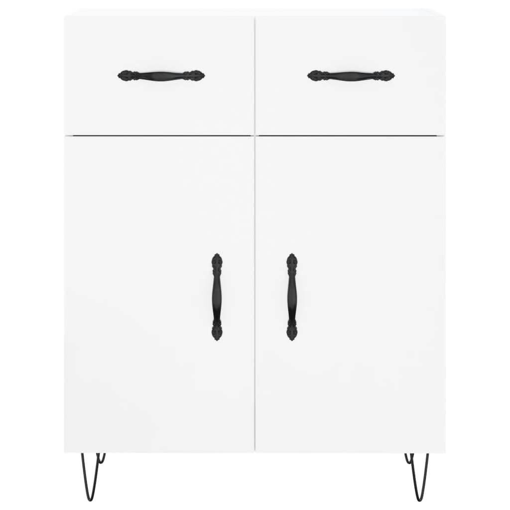 vidaXL Dulap, alb extralucios, 69,5x34x90 cm, lemn compozit