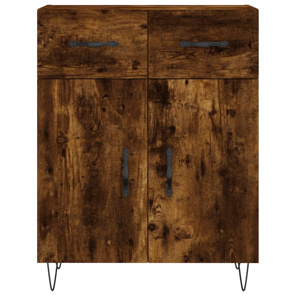 vidaXL Dulap, stejar fumuriu, 69,5x34x90 cm, lemn compozit