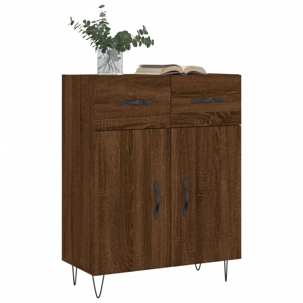 vidaXL Dulap, stejar maro, 69,5x34x90 cm, lemn prelucrat