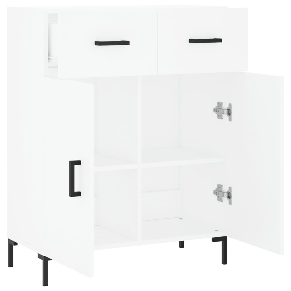vidaXL Dulap, alb, 69,5x34x90 cm, lemn compozit