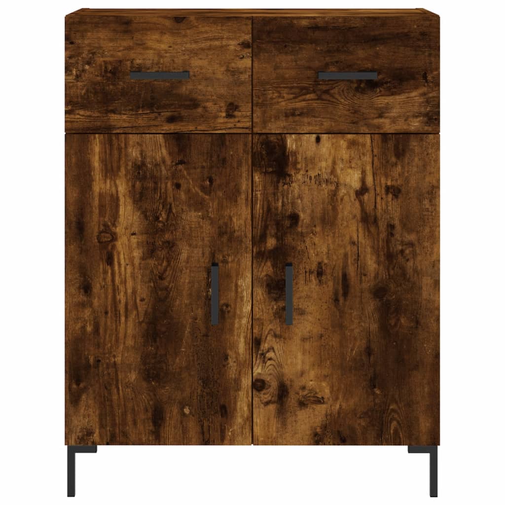 vidaXL Dulap, stejar fumuriu, 69,5x34x90 cm, lemn compozit