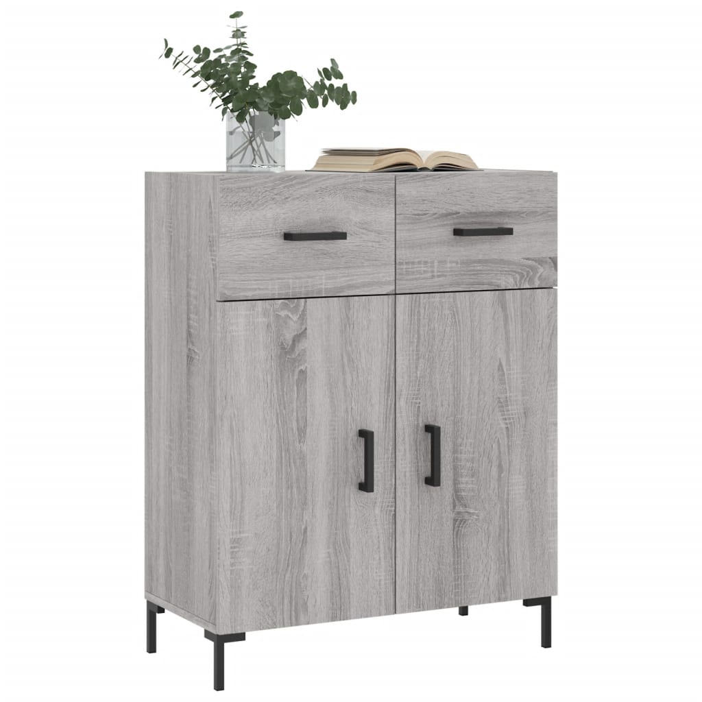 vidaXL Dulap, gri sonoma, 69,5x34x90 cm, lemn compozit