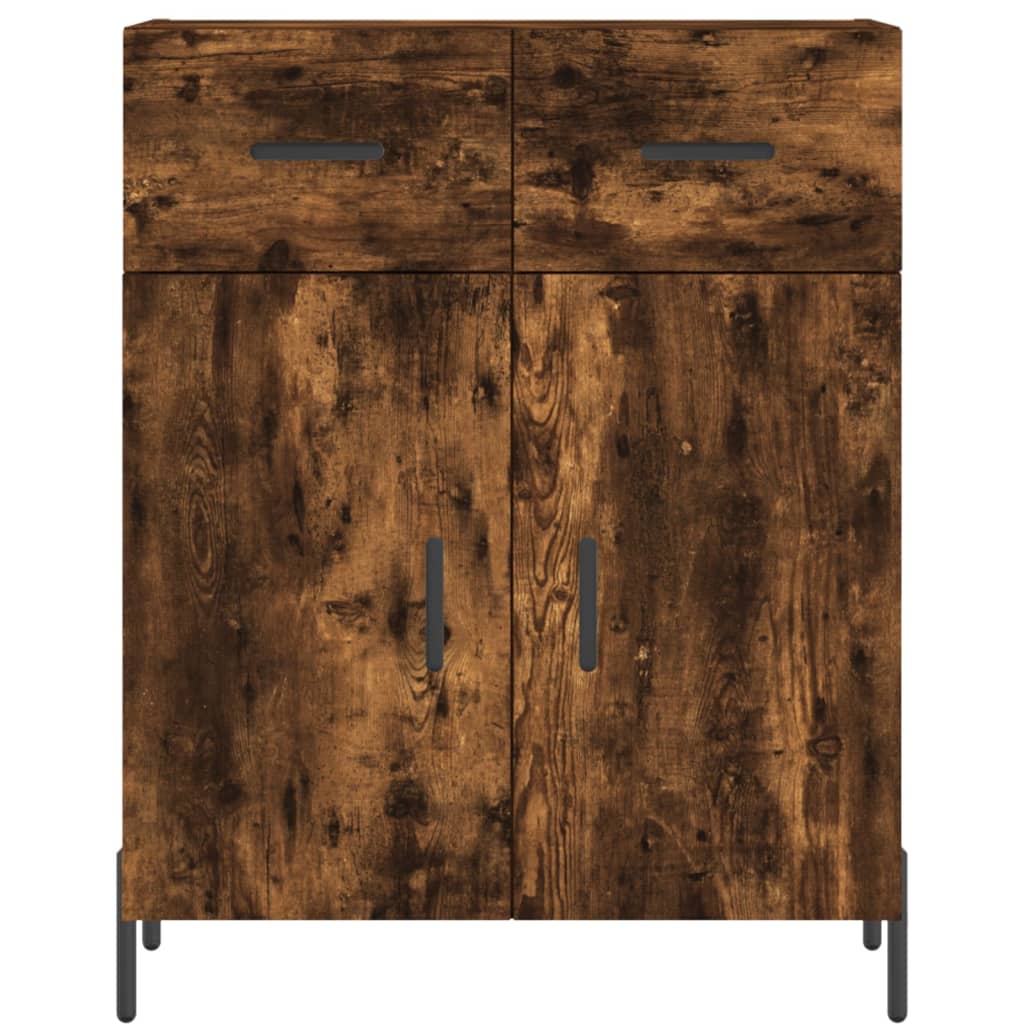 vidaXL Dulap, stejar fumuriu, 69,5x34x90 cm, lemn compozit