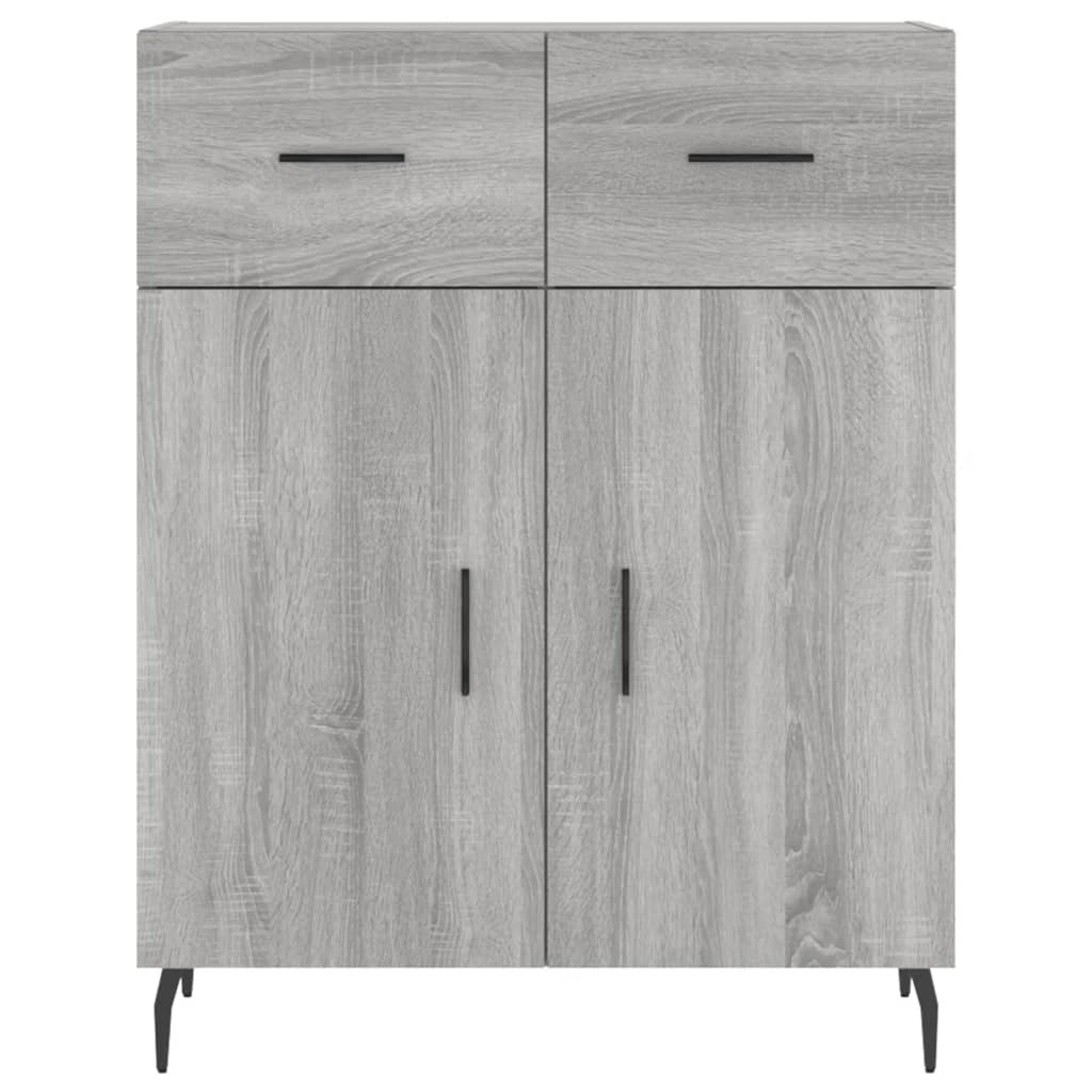 vidaXL Dulap, gri sonoma, 69,5x34x90 cm, lemn compozit