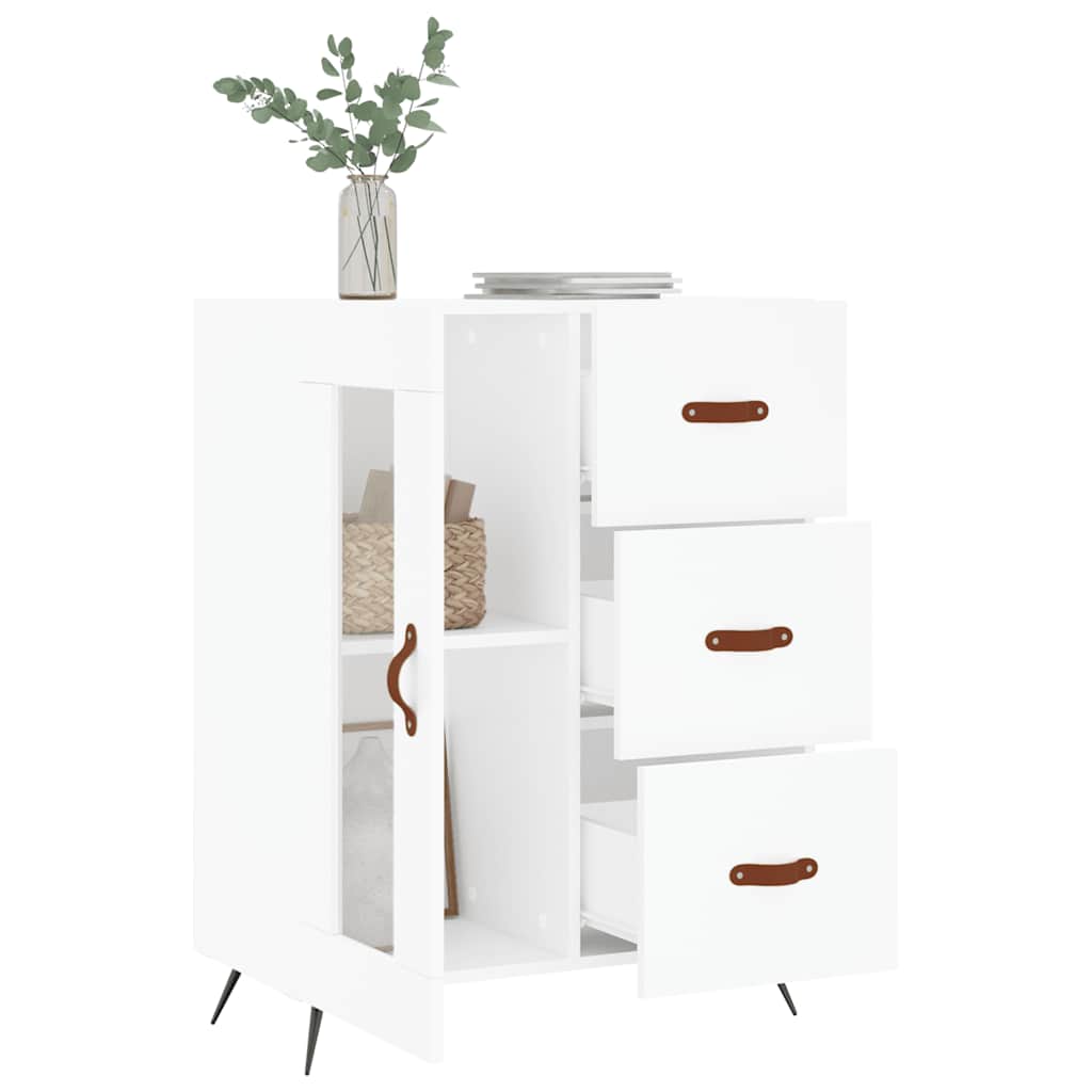 vidaXL Servantă, alb, 69,5x34x90 cm, lemn compozit vidaXL Servantă, alb, 69,5x34x90 cm, lemn compozit