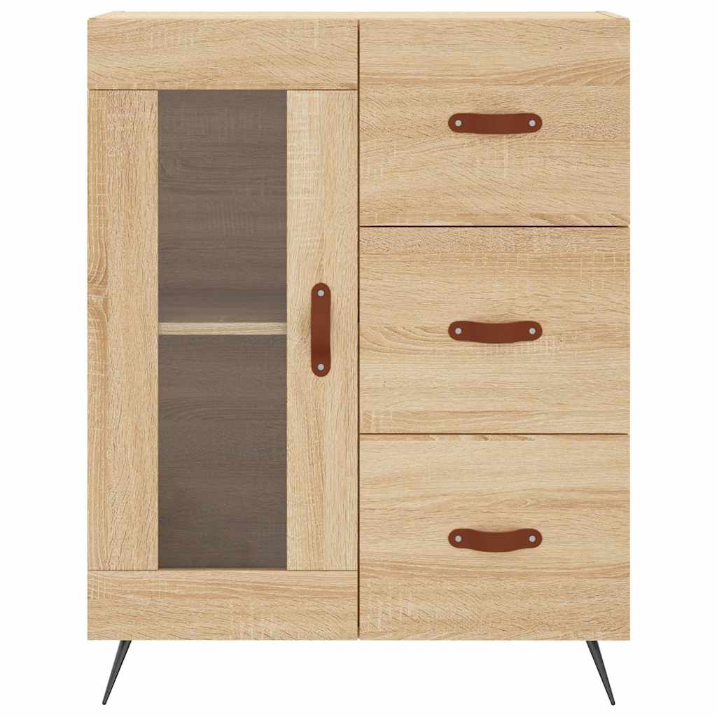 vidaXL Servantă, stejar sonoma, 69,5x34x90 cm, lemn compozit