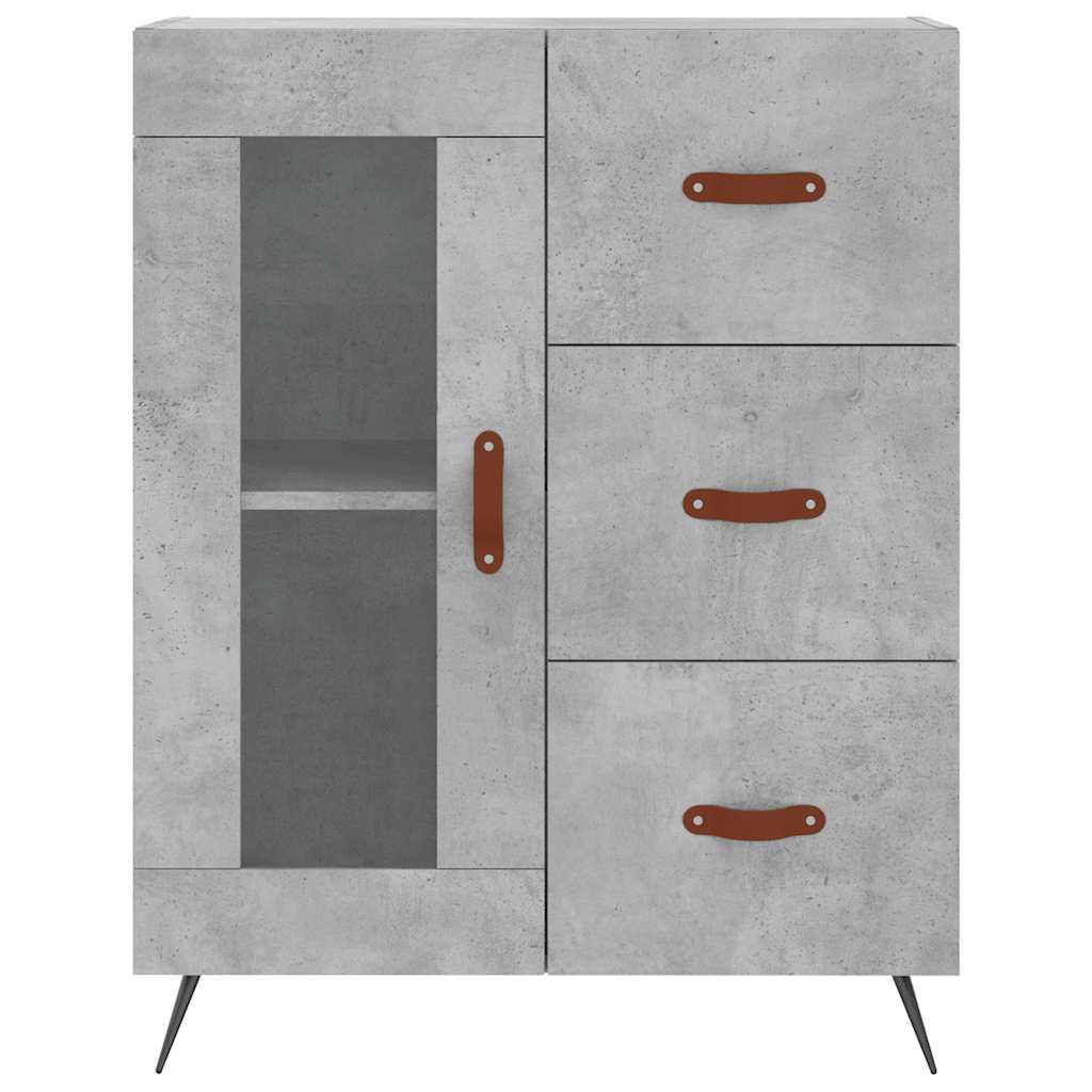 vidaXL Servantă, gri beton, 69,5x34x90 cm, lemn compozit vidaXL Servantă, gri beton, 69,5x34x90 cm, lemn compozit