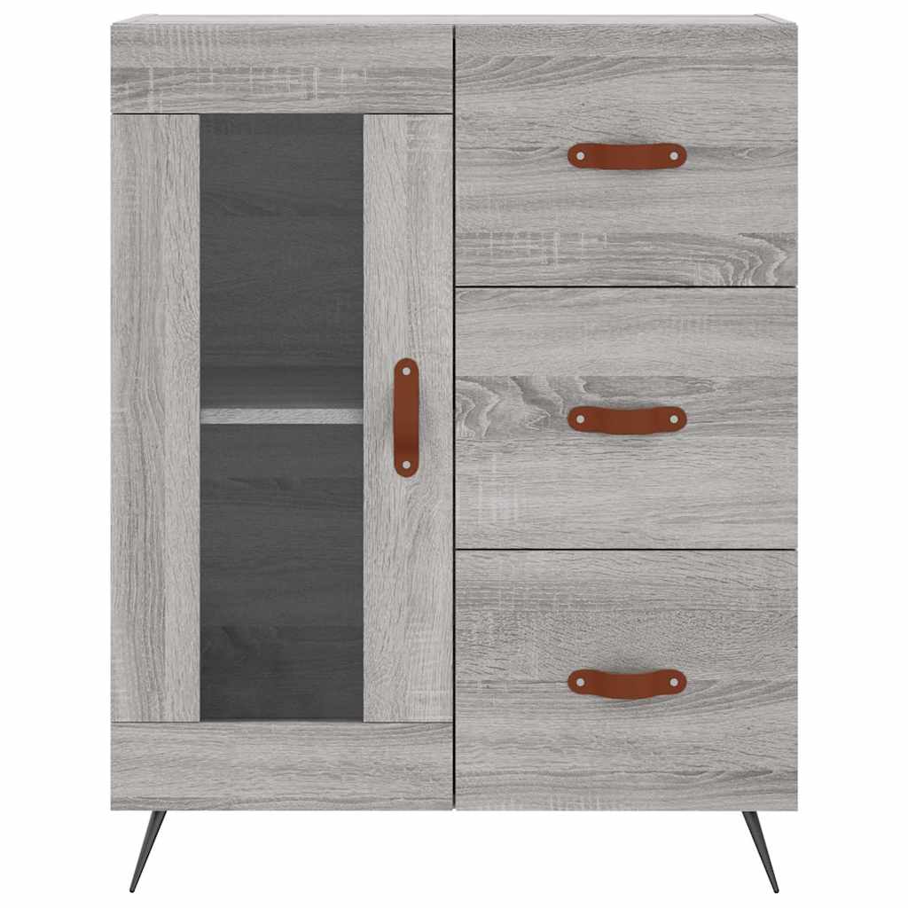 vidaXL Servantă, gri sonoma, 69,5x34x90 cm, lemn compozit