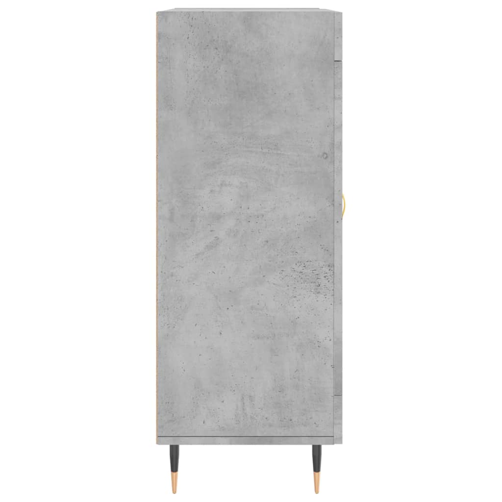 vidaXL Servantă, gri beton, 69,5x34x90 cm, lemn compozit