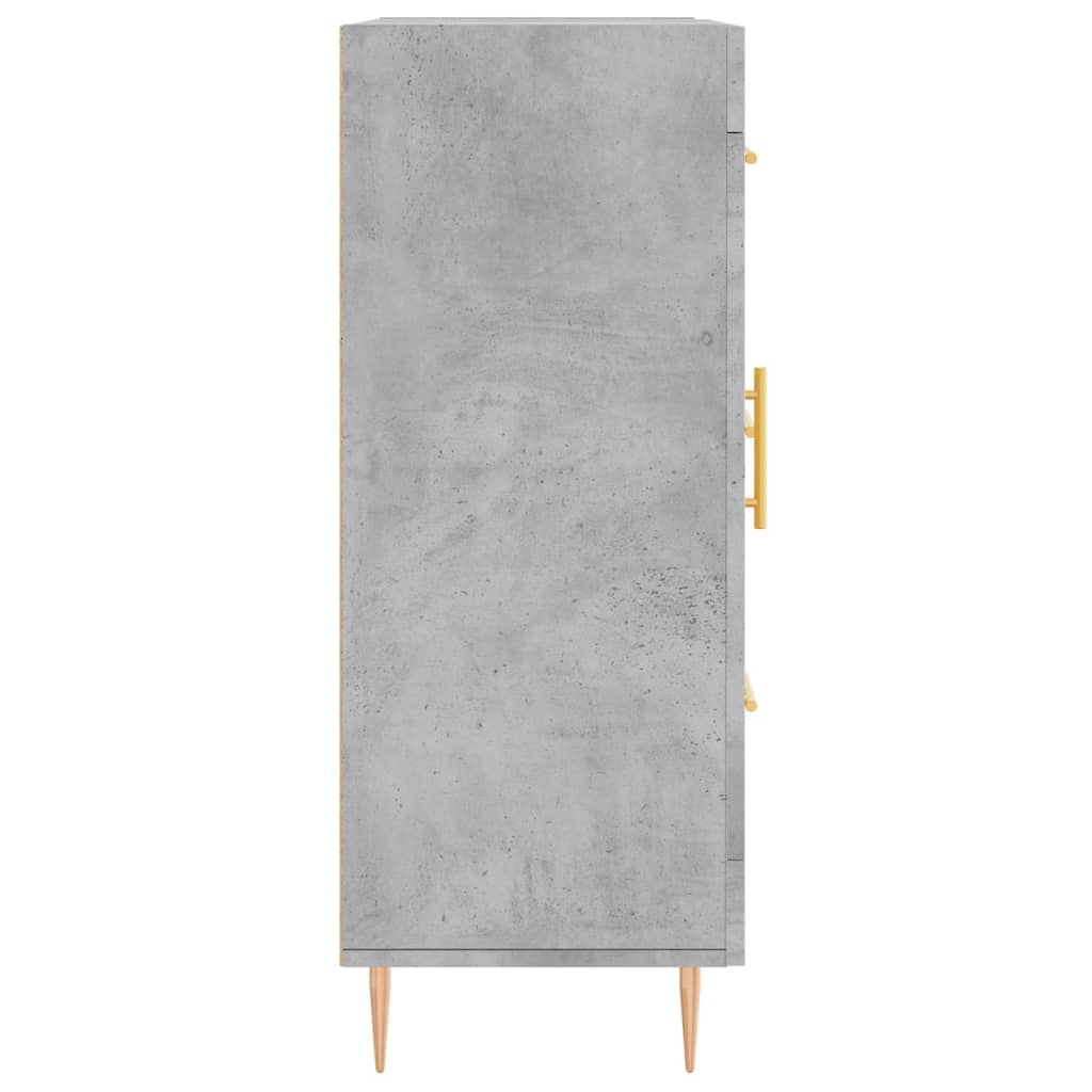 vidaXL Servantă, gri beton, 69,5x34x90 cm, lemn compozit