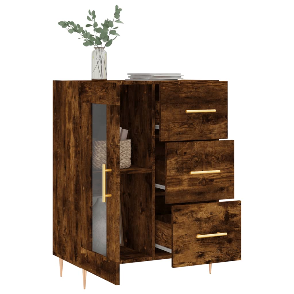 vidaXL Servantă, stejar fumuriu, 69,5x34x90 cm, lemn compozit vidaXL Servantă, stejar fumuriu, 69,5x34x90 cm, lemn compozit