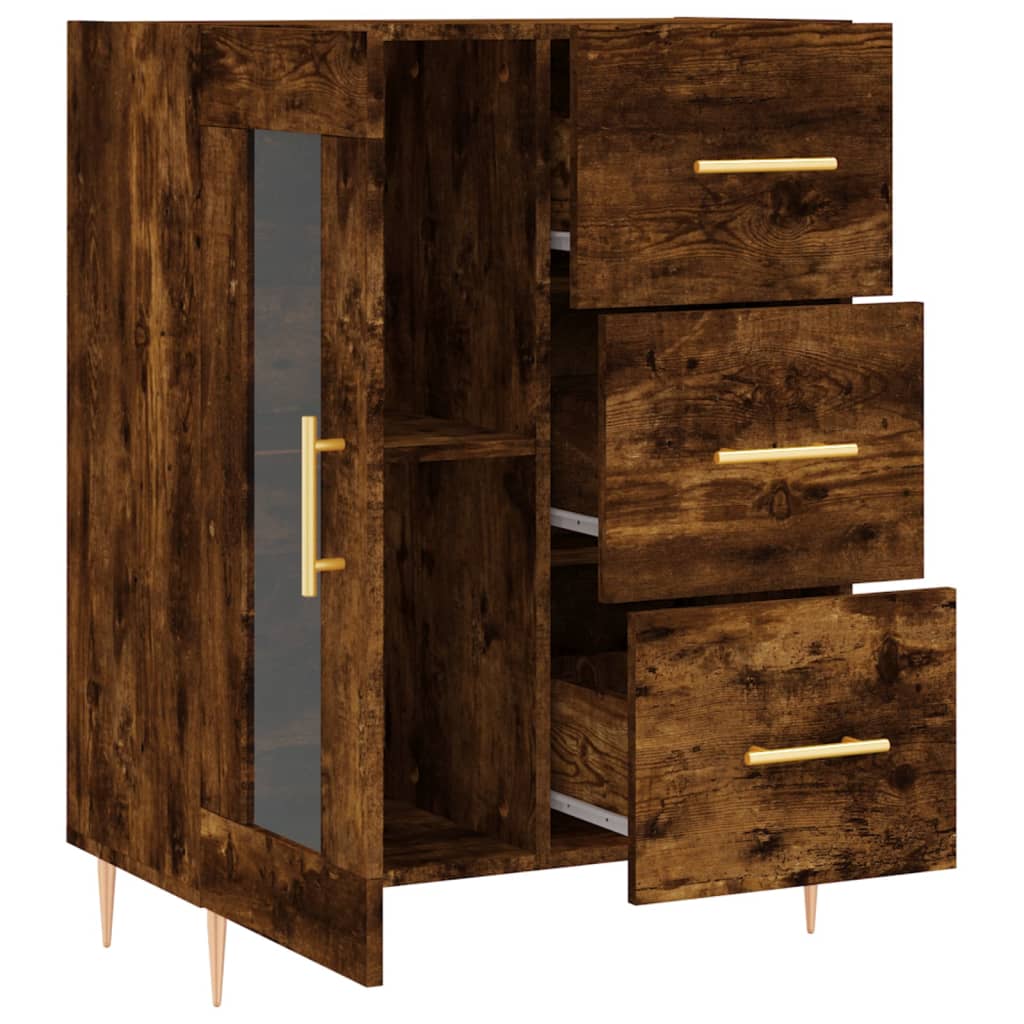 vidaXL Servantă, stejar fumuriu, 69,5x34x90 cm, lemn compozit vidaXL Servantă, stejar fumuriu, 69,5x34x90 cm, lemn compozit