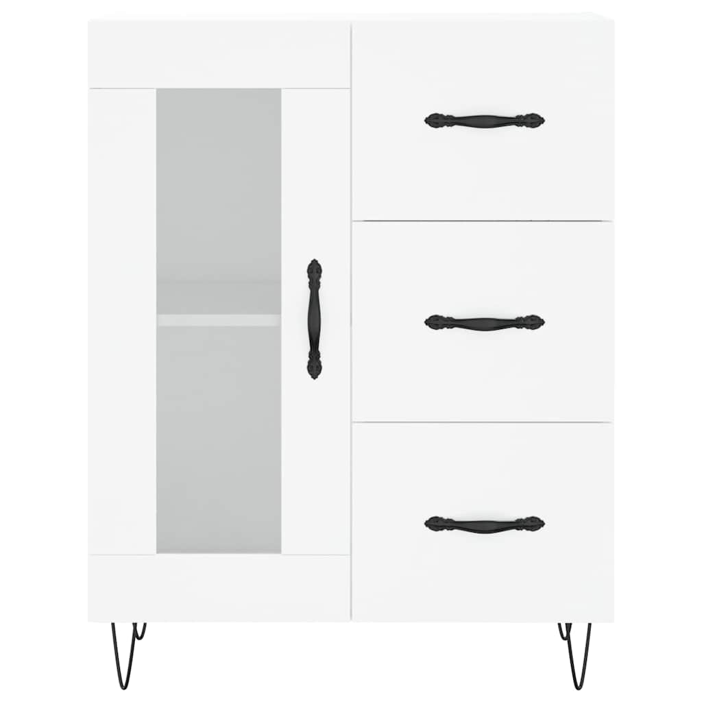 vidaXL Servantă, alb, 69,5x34x90 cm, lemn compozit vidaXL Servantă, alb, 69,5x34x90 cm, lemn compozit