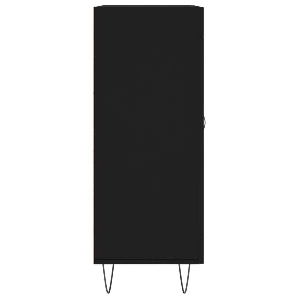 vidaXL Servantă, negru, 69,5x34x90 cm, lemn compozit vidaXL Servantă, negru, 69,5x34x90 cm, lemn compozit