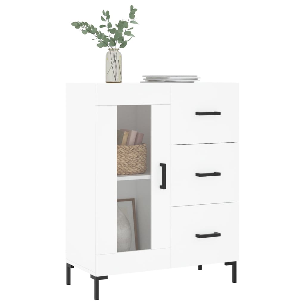 vidaXL Servantă, alb, 69,5x34x90 cm, lemn compozit vidaXL Servantă, alb, 69,5x34x90 cm, lemn compozit