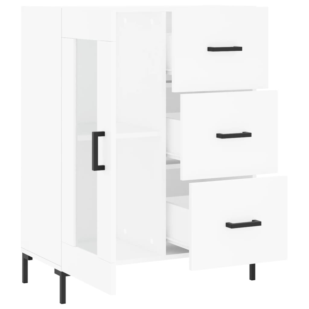 vidaXL Servantă, alb, 69,5x34x90 cm, lemn compozit vidaXL Servantă, alb, 69,5x34x90 cm, lemn compozit